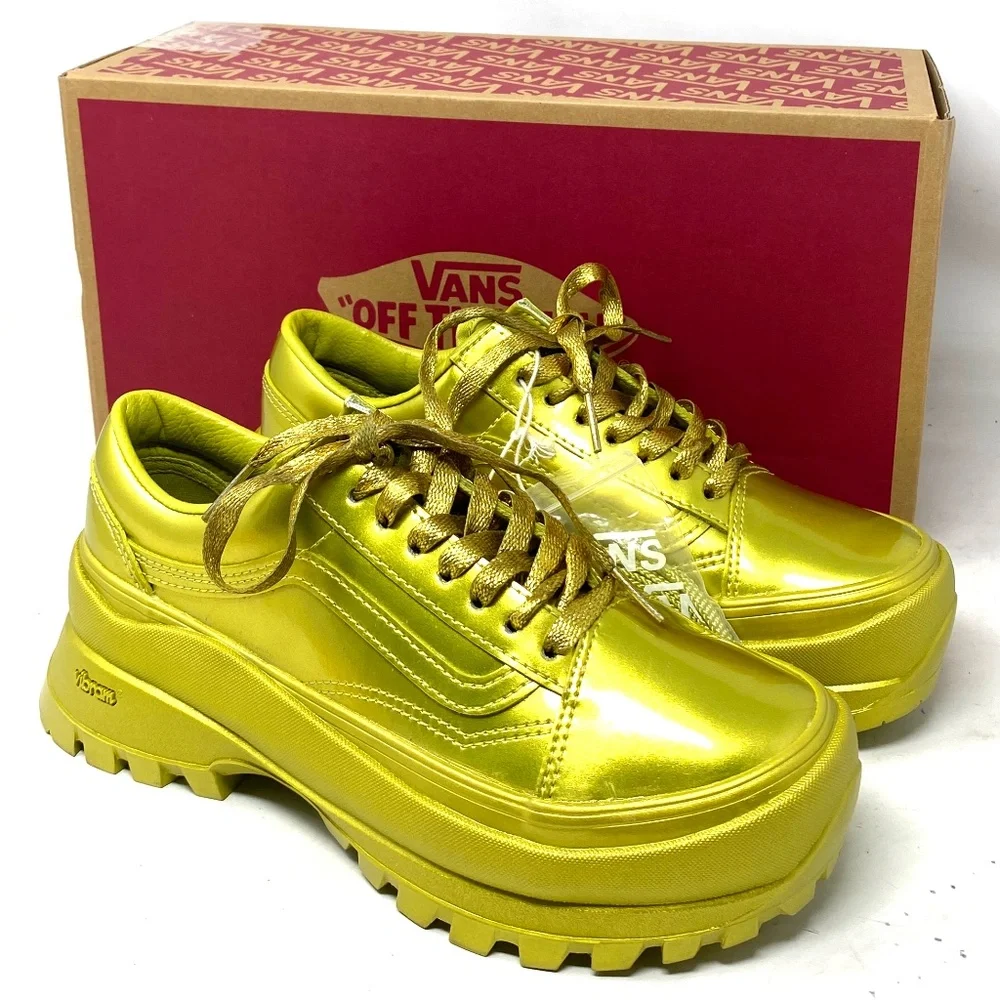 VANS Collina Strada Old Skool Vibram Women Synthetic Yellow Low Shoe VN0009Q4YL9 - Picture 2 of 11